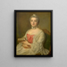 Portrait of a young woman - Pierre Allais — framed artwork on a wall