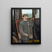 A young man in a carriage - Pierre André Brouillet — framed artwork on a wall