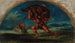 Hercules and the Erymanthian Boar after Delacroix - Pierre Andrieu — artwork view