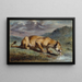Lionne blessée - Pierre Andrieu — framed artwork on a wall