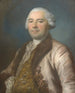 Portrait of a man in old pink coat lined with fur - Pierre Bernard — artwork view