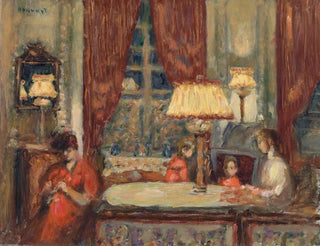 Evening under the lamps - Pierre Bonnard — artwork view