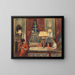 Evening under the lamps - Pierre Bonnard — framed artwork on a wall