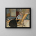 Woman sitting - Pierre Bonnard — framed artwork on a wall