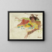 Woman in a bathrobe in a hammock - Pierre Bonnard — framed artwork on a wall