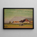 a Farm in a Dauphiné landscape - Pierre Bonnard — framed artwork on a wall