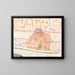 Woman in a Bathtub - Pierre Bonnard — framed artwork on a wall