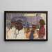 La Rue orgue de Barbarie - Pierre Bonnard — framed artwork on a wall