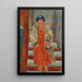 The Red Dress - Pierre Bonnard — framed artwork on a wall