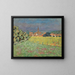 The Wheat Field in Front of the Church - Pierre Bonnard — framed artwork on a wall