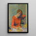 The striped bodice - Pierre Bonnard — framed artwork on a wall