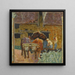 Les Deux bœufs et la ferme - Pierre Bonnard — framed artwork on a wall