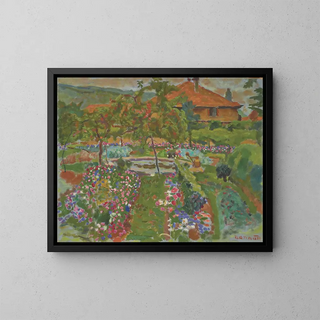 Les Fleurs du potager à Le Grand-Lemps - Pierre Bonnard — framed artwork on a wall