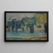 Les deux fiacres Boulevard des Batignolles - Pierre Bonnard — framed artwork on a wall