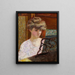 Misia at the piano Portrait of Misia Natanson - Pierre Bonnard — framed artwork on a wall