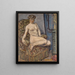 Model in an Armchair - Pierre Bonnard — framed artwork on a wall
