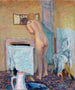 Nude Painting in front of a mirror - Pierre Bonnard — artwork view
