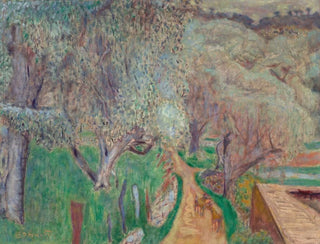 Landscape clear or Olive trees in Cagnes - Pierre Bonnard — artwork view
