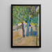 Character under a tree - Pierre Bonnard — framed artwork on a wall