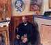 Portrait of Ambroise Vollard with the cat - Pierre Bonnard — artwork view