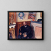 Portrait of Ambroise Vollard with the cat - Pierre Bonnard — framed artwork on a wall
