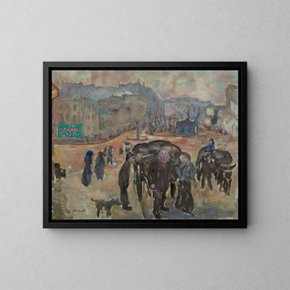 Les Chiffonniers - Pierre Bonnard — framed artwork on a wall