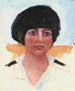 Head of a Woman with a Black Hat Mme Lucienne Dupuy de Frenelle Study - Pierre Bonnard — artwork view