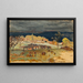 Village sky storm - Pierre Bonnard — framed artwork on a wall