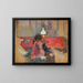 Woman with a Lamp - Pierre Bonnard — framed artwork on a wall