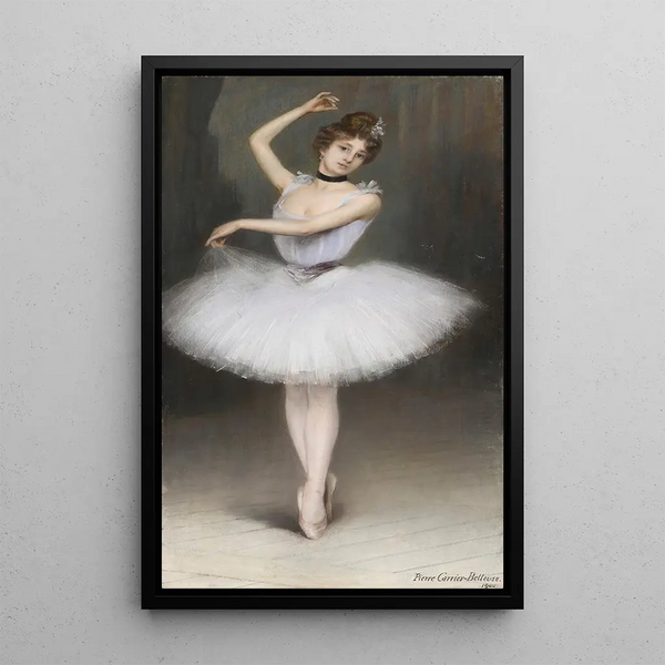 a ballerina - Pierre Carrier-Belleuse — framed artwork on a wall