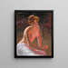 Contemplation à la lumière du feu - Pierre Carrier-Belleuse — framed artwork on a wall