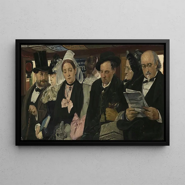 L'Omnibus - Pierre Carrier-Belleuse — framed artwork on a wall