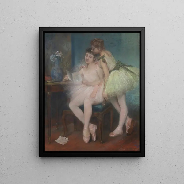 The Letter - Pierre Carrier-Belleuse — framed artwork on a wall
