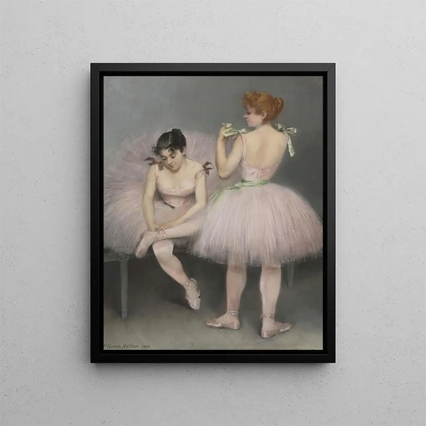 Les danseuses - Pierre Carrier-Belleuse — framed artwork on a wall
