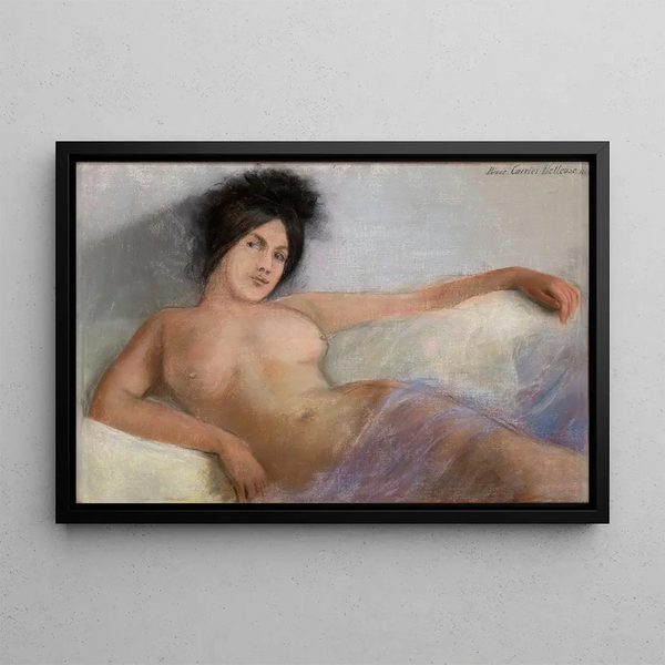 the elongated painting - Pierre Carrier-Belleuse — framed artwork on a wall