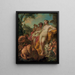 Figures bachiques dans un paysage classique - Pierre Charles Le Mettay — framed artwork on a wall