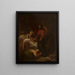 Jesus resurrecting Jairus's daughter - Pierre Claude François Delorme — framed artwork on a wall