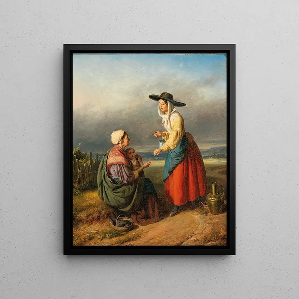 Aumône - Pierre Duval Le Camus — framed artwork on a wall
