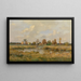 Landscape near Amiens - Pierre Emmanuel Damoye — framed artwork on a wall
