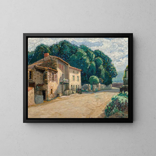 The village of Saint-Morrillon - Pierre Gaston Rigaud — framed artwork on a wall