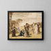 Elephants Playing Croquet - Pierre Gavarni — framed artwork on a wall