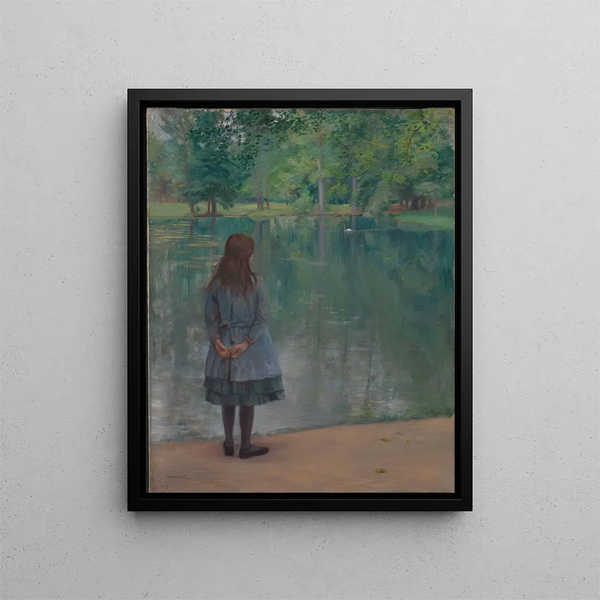 in the park - Pierre Georges Jeanniot — framed artwork on a wall