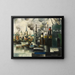 in the port of Rouen - Pierre Hod — framed artwork on a wall
