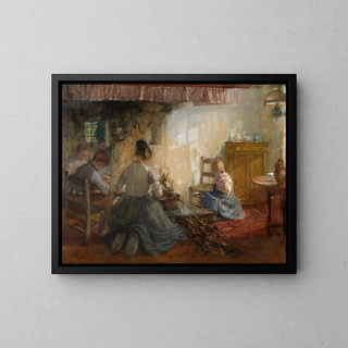 Interior Painting - Pierre Jacques Dierckx — framed artwork on a wall
