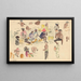 Indigenous Figures - Pierre Jean Apol — framed artwork on a wall