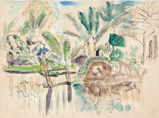 Palmiers au bord de l'eau - Pierre Jean Apol — artwork view