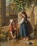 The doll's bath day - Pierre Jean Edmond Castan — artwork view
