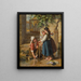 The doll's bath day - Pierre Jean Edmond Castan — framed artwork on a wall