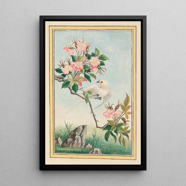 Chinese Plants Painting Pl007 - Pierre Joseph Buchoz — framed artwork on a wall