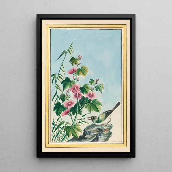 Chinese Plants Painting Pl019 - Pierre Joseph Buchoz — framed artwork on a wall